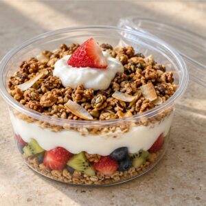 Coconut Orchard Granola Cup — concept presentation