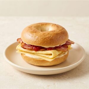 Bacon, Egg & Cheddar Mini Bagel