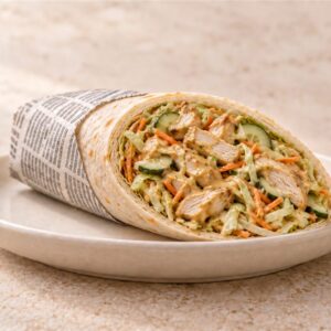 Coconut-Lime Satay Chicken Wrap