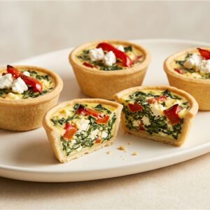 Garden Spinach, Feta & Roast Capsicum Mini Savoury Tart