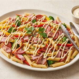 Golden Trio Pasta Salad Sharing Platter