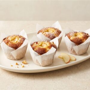 Mini Apple & Custard Muffin — illustrative serving presentation