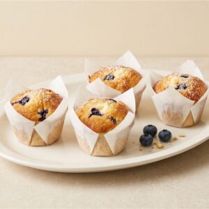 Mini Blueberry & Cream Cheese Muffin — illustrative serving presentation