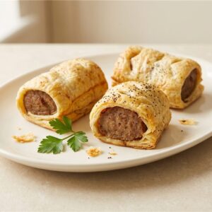 Mini Classic Sausage Roll — illustrative serving presentation