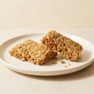 Mini Crunchy Muesli Slice — illustrative serving presentation