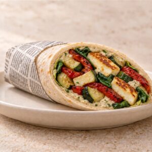 Roast Vegetable & Halloumi Wrap
