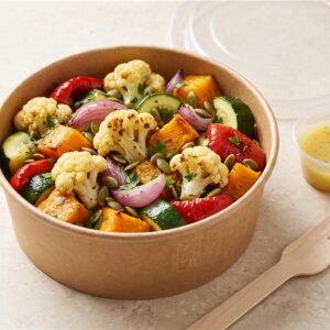 Roasted Garden Vegetables & Lemon Lunch Bowl