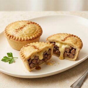Steak & Triple Cheese Mini Pie