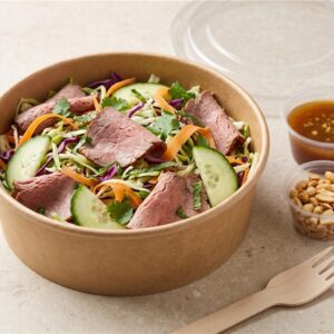 Thai-Style Beef & Ginger–Lemon Crunch Lunch Bowl