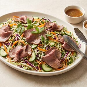 Thai-Style Beef & Ginger–Lemon Crunch Sharing Platter
